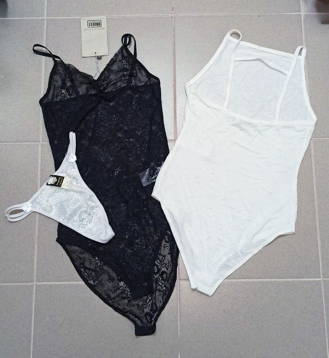 2 нови бодита размер XS дантелено дантела подарък нови прашки