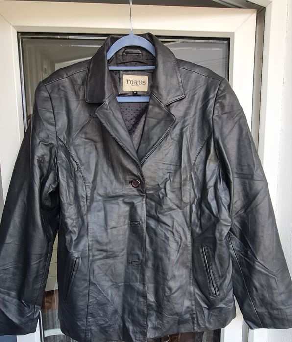 Jacheta/sacou dama, NOU, din piele naturala, marime L-XL