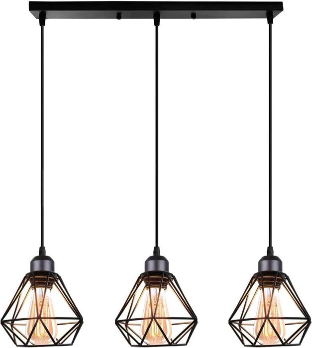 Lampa suspendata( lampadar) 3 bulbi, Retro design, REDUS de la 410RON