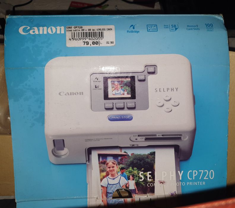 Imprimantă CANON-Selphy, NOUĂ + 1 Cartuș NOU, Inclus în Preț