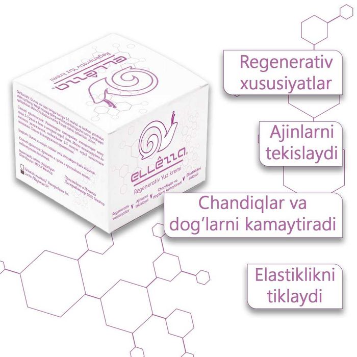 Ellezza — гель для лица с экстрактом улитки против морщин и пятен