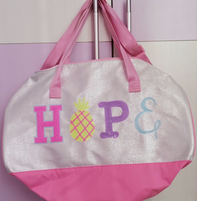 Детски спортен сак розов нов