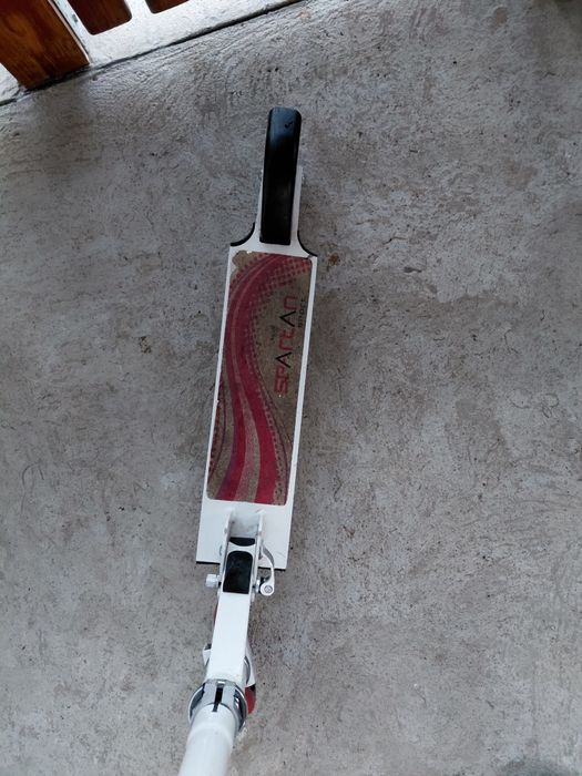 Тротинетка Spartan, За момиче, Сгъваема, ABEC 7, 125 мм, до 80 кг, Бял