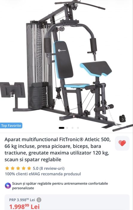 Aparat multifunctional FitTronic® Atletic 500