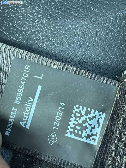 Centura Siguranta Stanga Fata Sofer Dacia Logan 2 2012 - 2016 Cod 868854701R   [P0057]   H4RF10R3C6B2