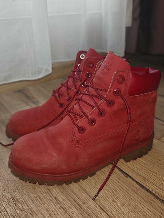 Червени дамски зимни боти Timberland