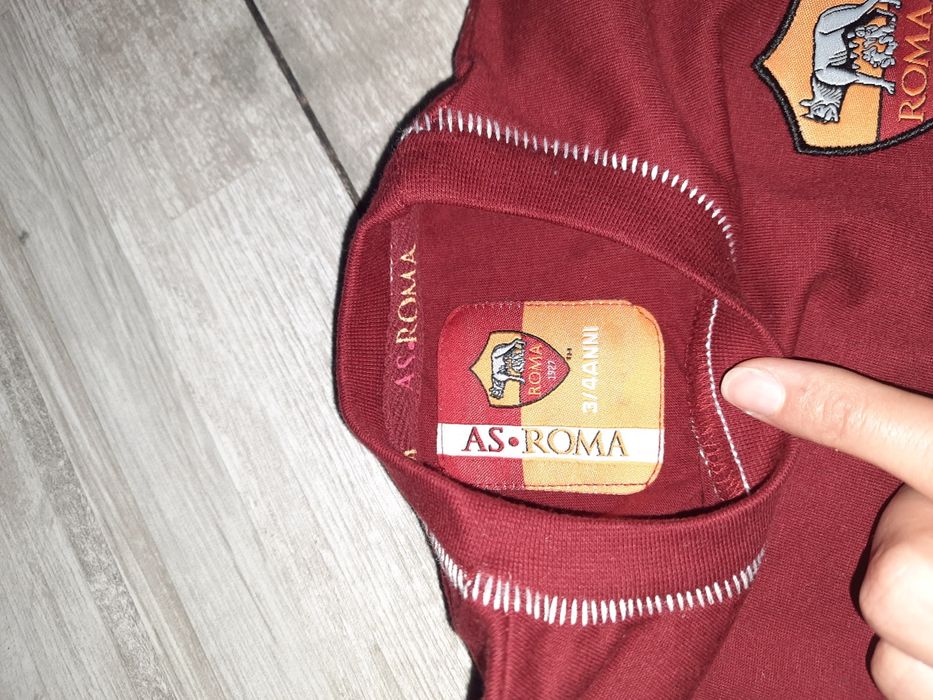 Tricou AS Roma copii 3-4 ani, bumbac