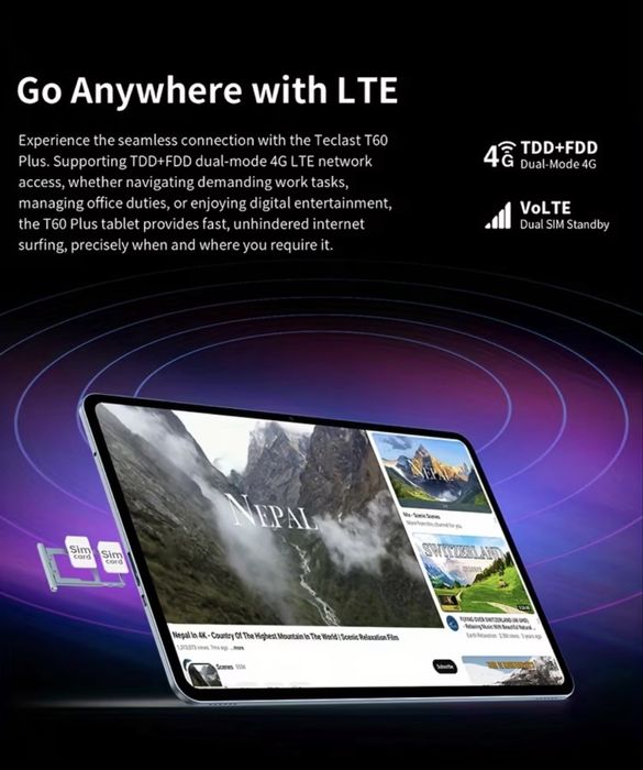 Таблет - Teclast T60 PLUS 12 inch