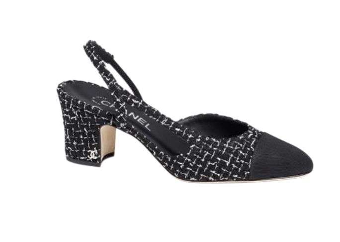 Chanel Tweed Slingback сандал