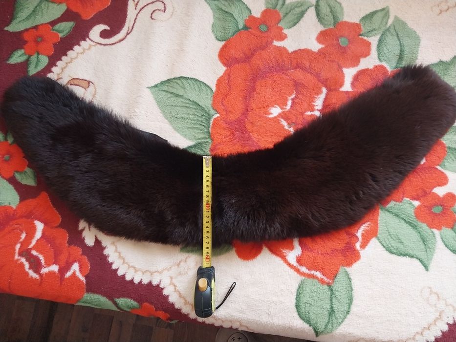 Натуральный меховой воротник шаль