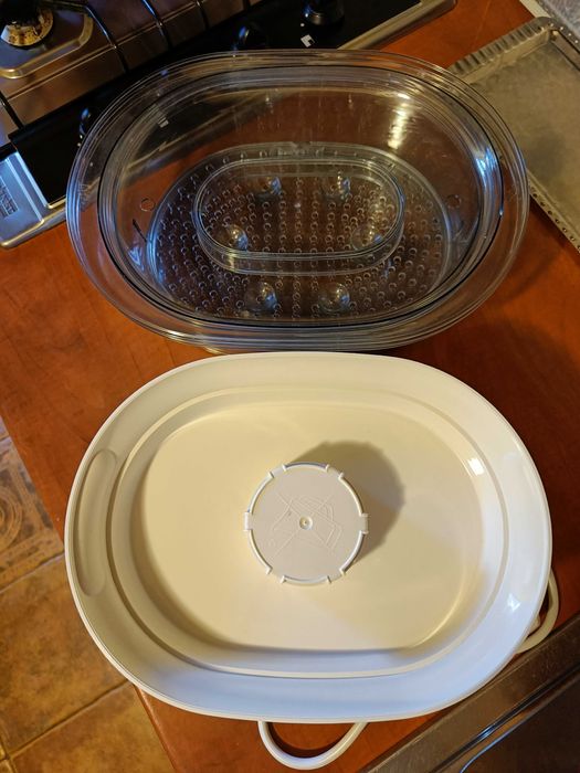 TEFAL Aparat gatit cu aburi 900W, 9L, 3 compartimente, timer, KeepWarm