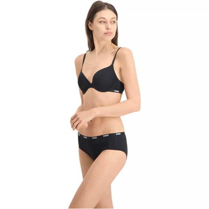 Puma, Set de chiloti hipster brazilian - 2 perechi, Negru  S