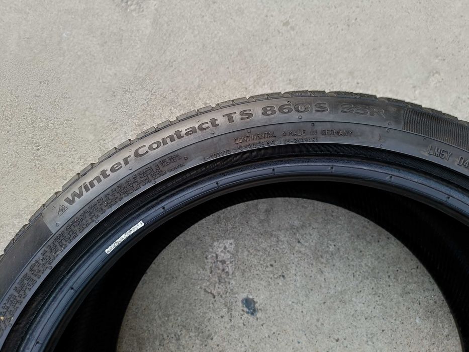 Doua anvelope iarna 275 35 20 continental wintercontact TS 860S run flat
