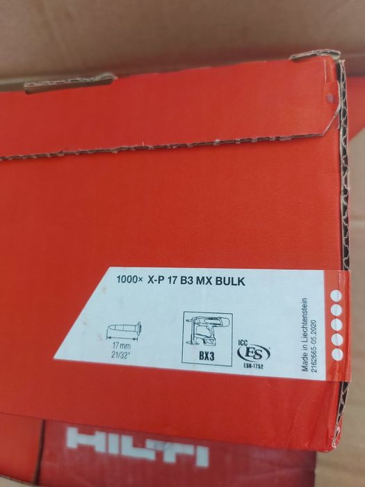 Cuie hilti bx3 17 și 36 mm