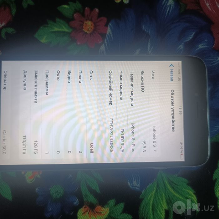 iPhone 6s plus .