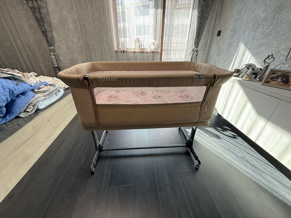 Бебешка кошара Lorelli MILANO 2 в 1 Beige