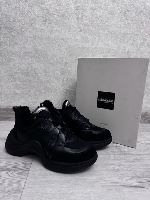 Кожаные кроссовки италия