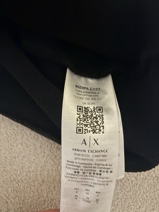 Блуза с дълъг ръкава Armani Exchange S