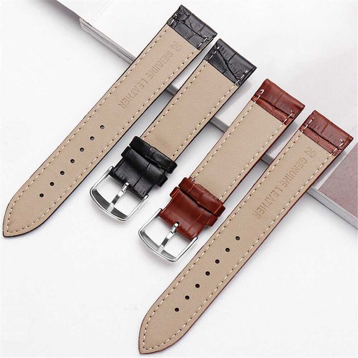 GL08 Кожена каишка за Apple Huawei Samsung Galaxy Watch Xiaomi Garmin