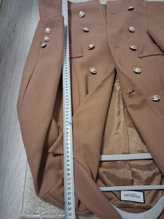 Дамско палто в кафяво размер Хс/С
