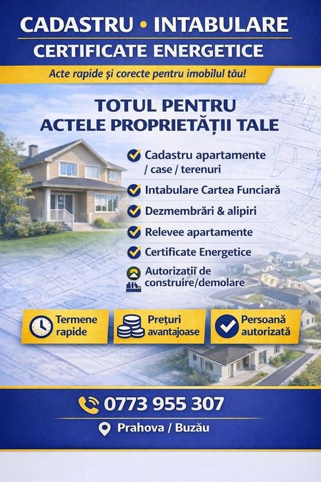 Cadastru si intabulare