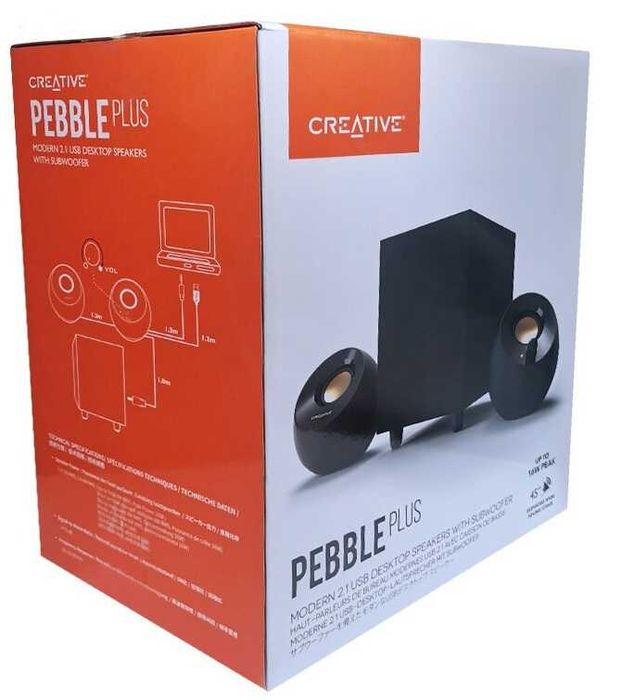5 вида тонколони Creative PEBBLE PRO X PLUS Bluetooth Разопаковани Продукти с Гаранция
