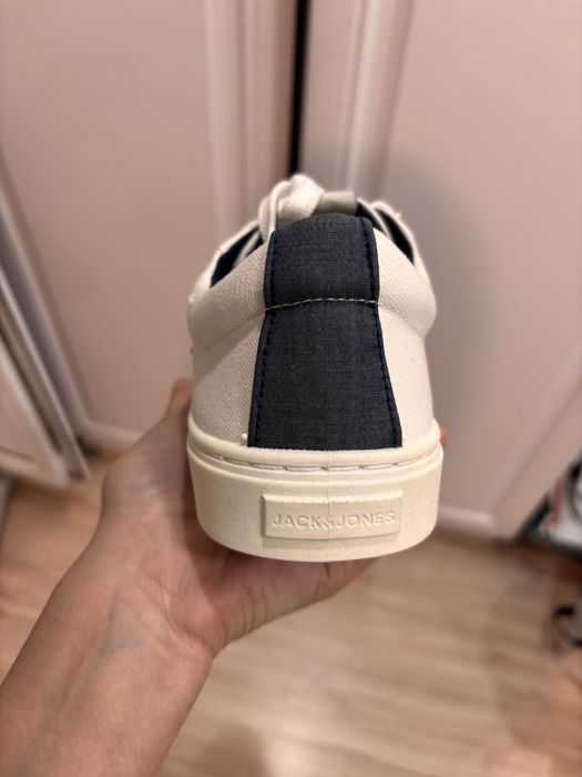 Белые мужские кеды Jack&Jones