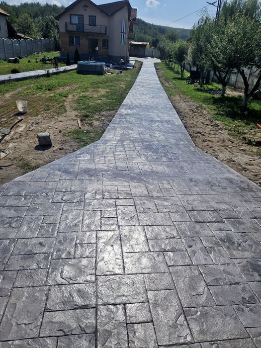 Beton amprentat 120 lei cu toate materialele incluse