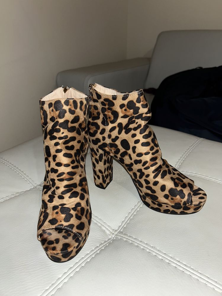 Botine leopard shop