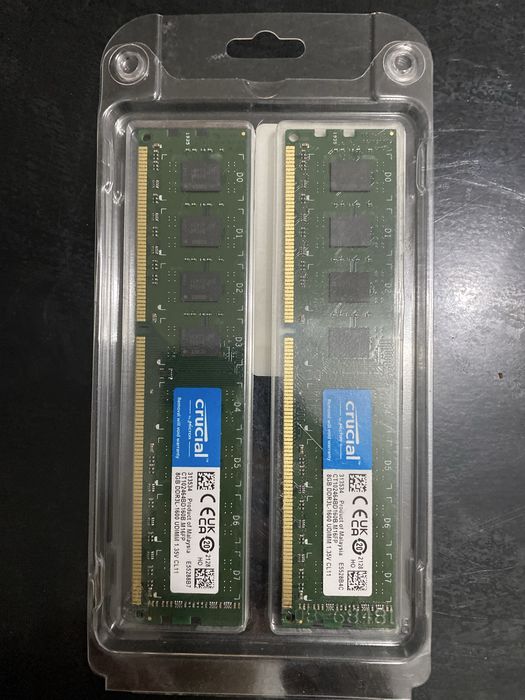 SIGILAT Kit Memorii Crucial 16GB (2x8GB) DDR3 1600 MHz CL11
