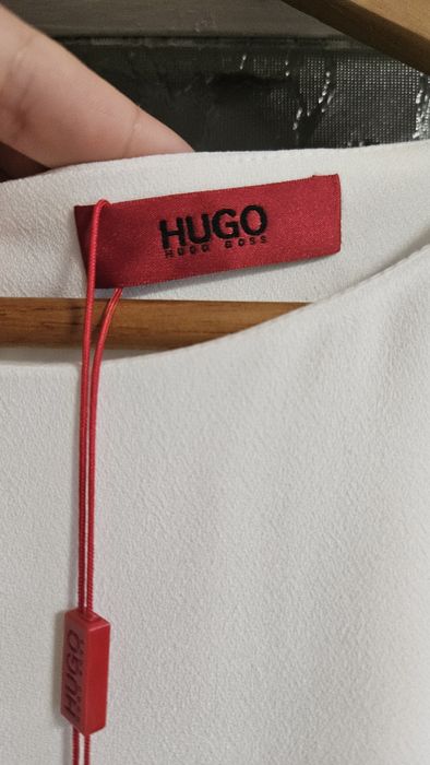 Дамска бяла рокля HUGO BOSS