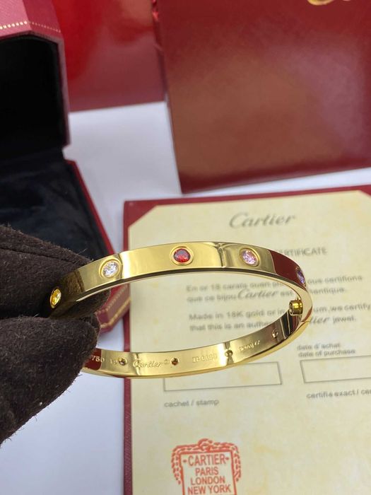 Brățară Cartier LOVE 19 Gold 750 10 Diamonds