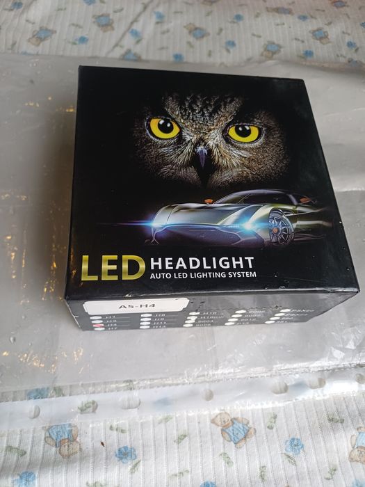 Комплект 2 бр. LED крушки за фарове A5 - H4 / 9003 / HB2 (Къси и дълги)