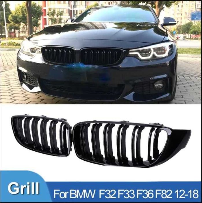 Grile Duble Negru Lucios BMW E90 E70 E71 F30 F32 F10 E60