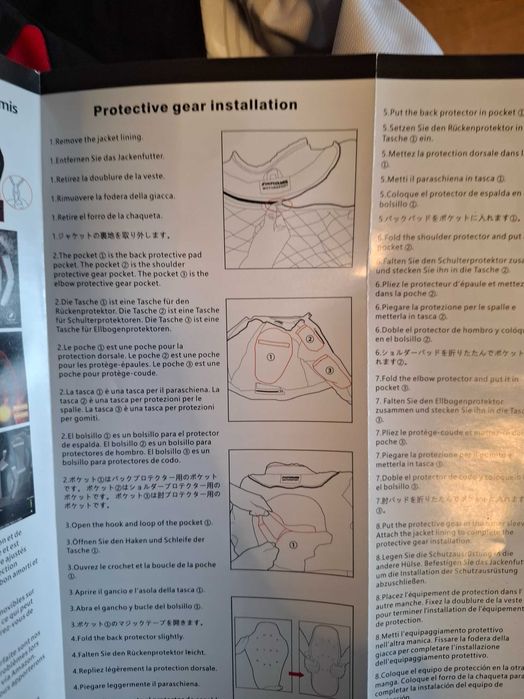 Geacă moto Zyxformis – cu armură, pentru bărbați – mărimea M-L