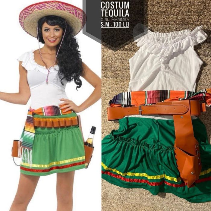Costum Halloween Tequilla girl , S-M
