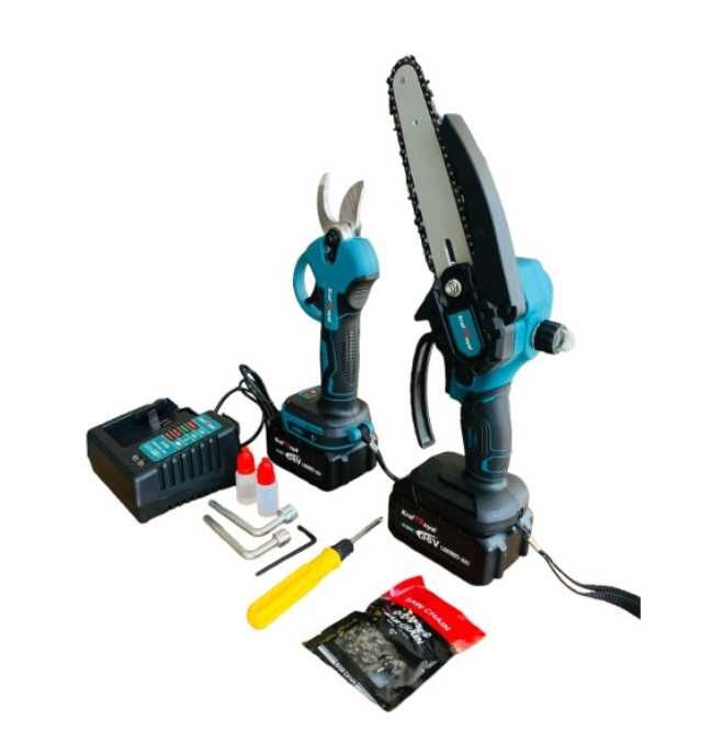 Комплект 2в1 Акумулаторен инструмент - ножица и резачка Kraftroyal