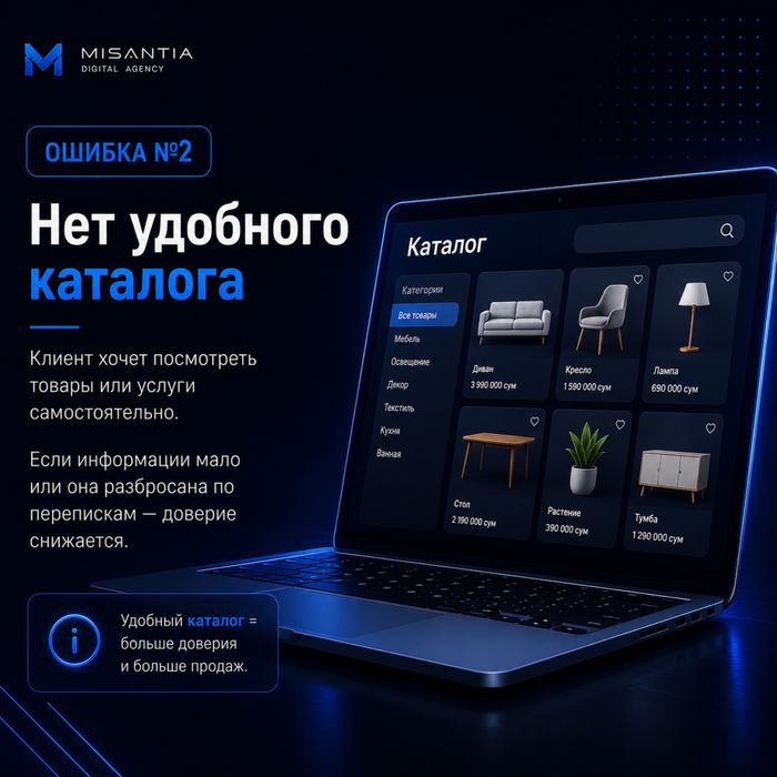 Saytlar, telegram bortlar, mini apps yaratish xizmati