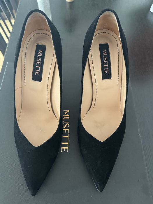 Pantofi eleganti Musette, piele intoarsa marime 38
