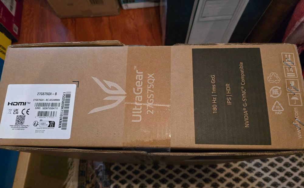 Monitor Gaming IPS LED LG 27" 27GS75QX-B, WQHD 2560 x 1440,180 Hz