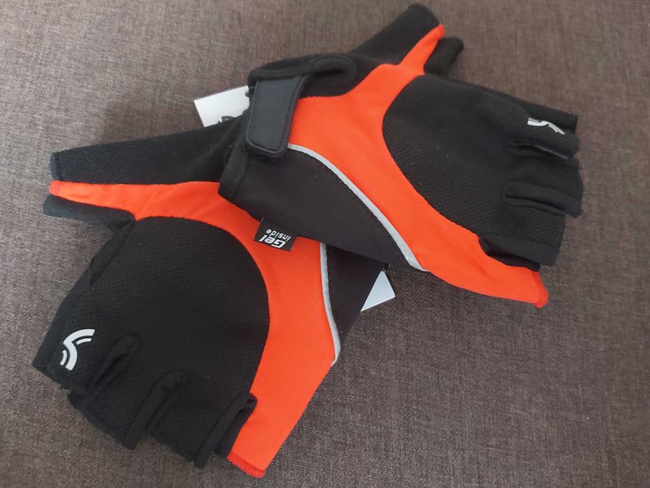 Echipament ciclism (manusi sport fara degete, cu pernute pe gel)