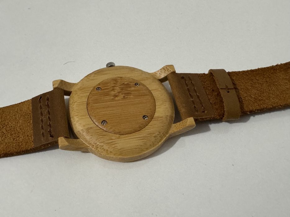 Ceas barbati din lemn Bambus, Vavona.
