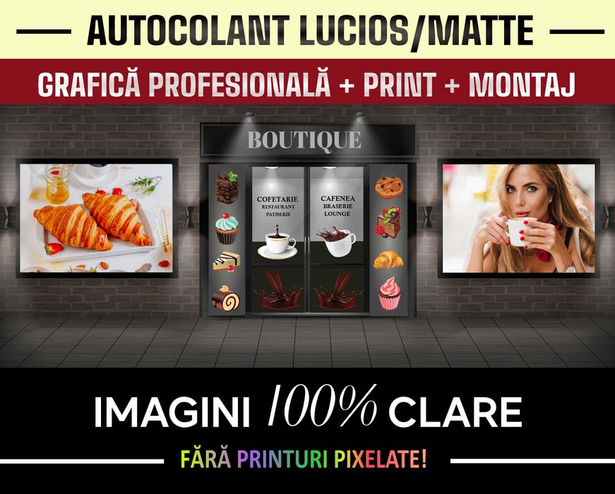BANNERE reclame si AUTOCOLANT - Deplasare la client