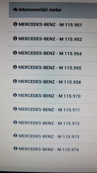 Segmenti piston mercedes benz
