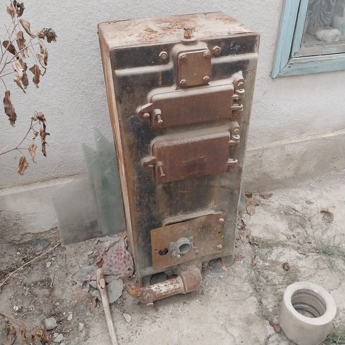 Котёл на твёрдом топливе и  газе