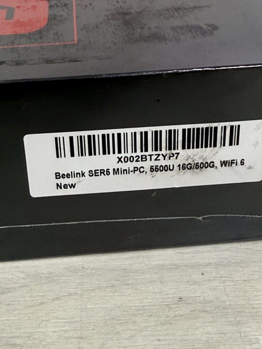 Beelink SER Ryzen5 5500u 16gb/50gb sigilat