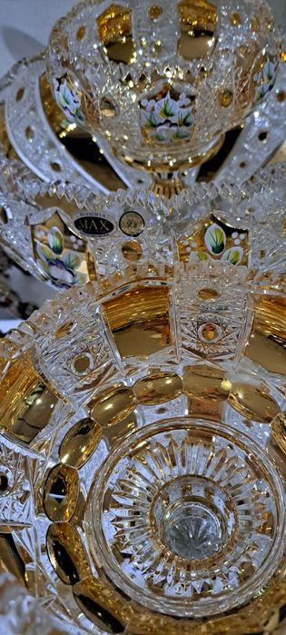 Чехословакия оргинал богема хрусталь 11 штук новый