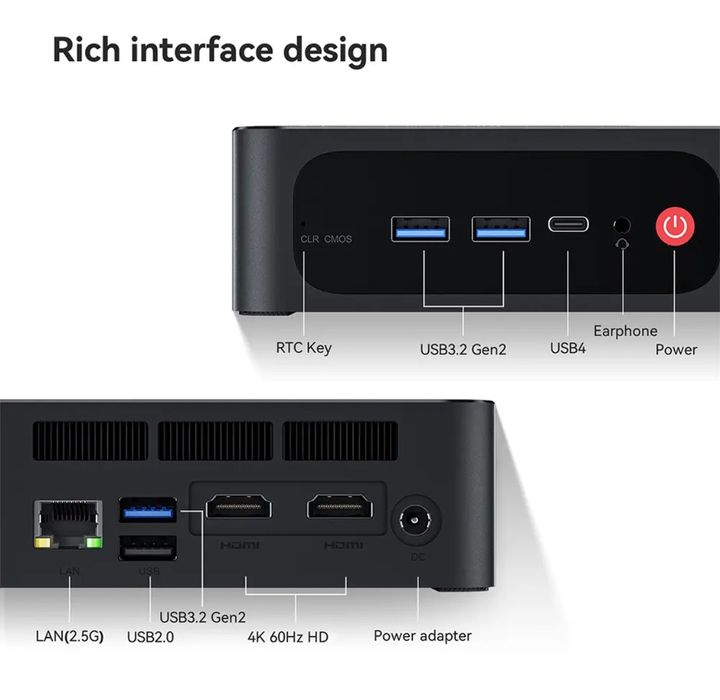 миникомпьютер beelink ryzen 5 6600H