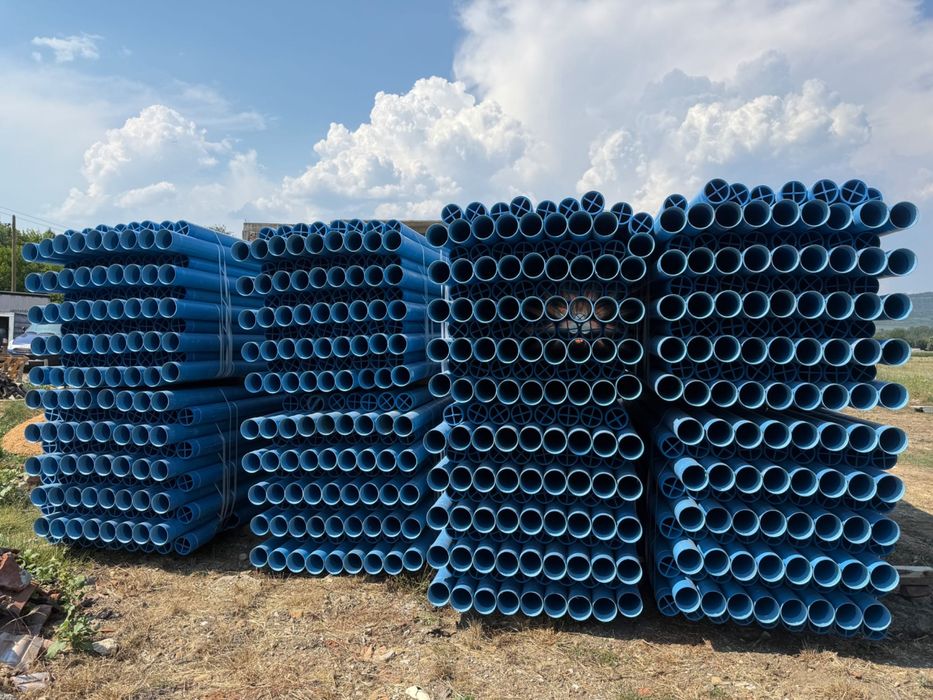 PVC сондажни тръби Ø125 Ø140 Ø175 – филтърни и плътни | 4 м