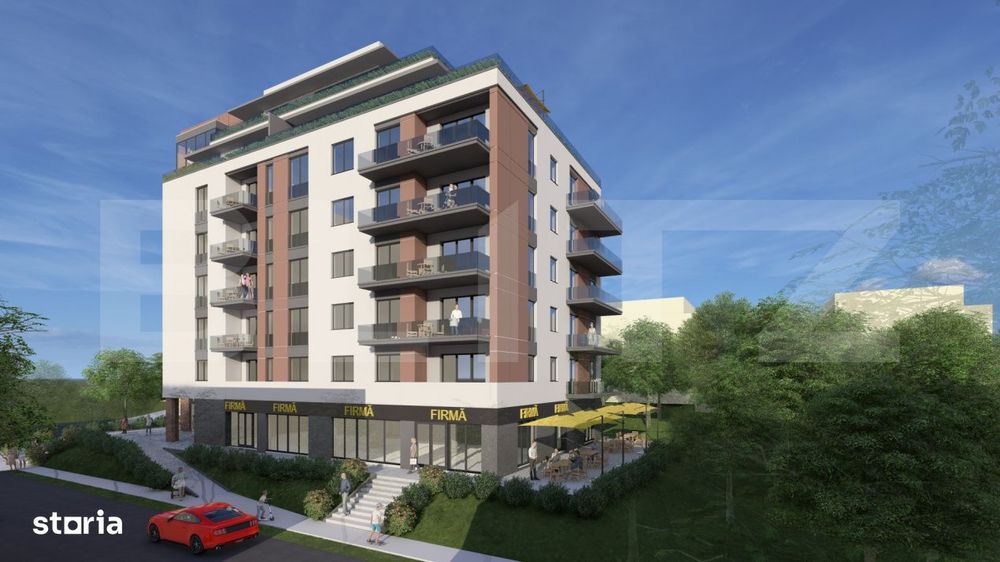 Apartament cu 2 camere, 56 mp, bloc nou - zona Andrei Muresanu